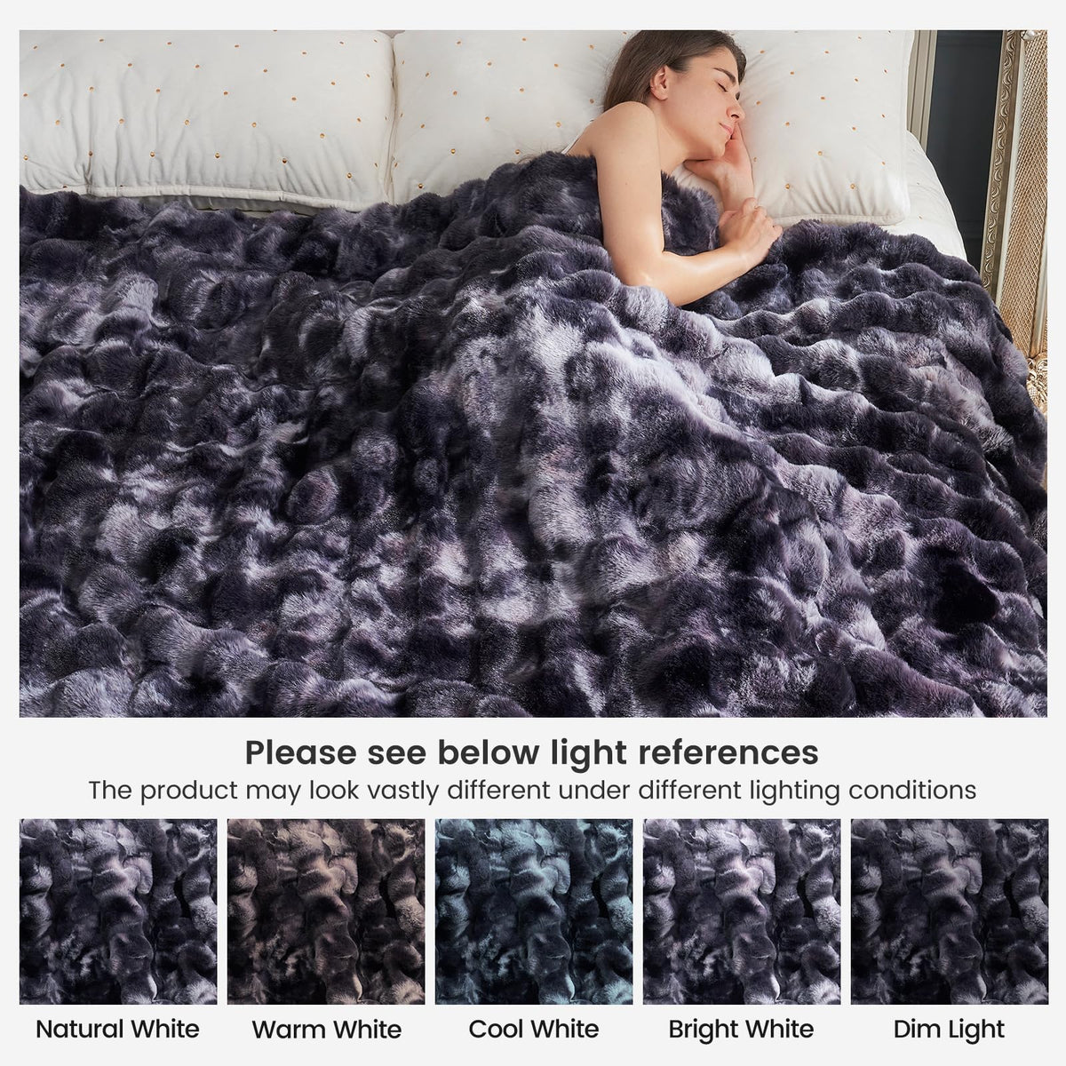 Cozy Bliss machine-washable throw for easy care