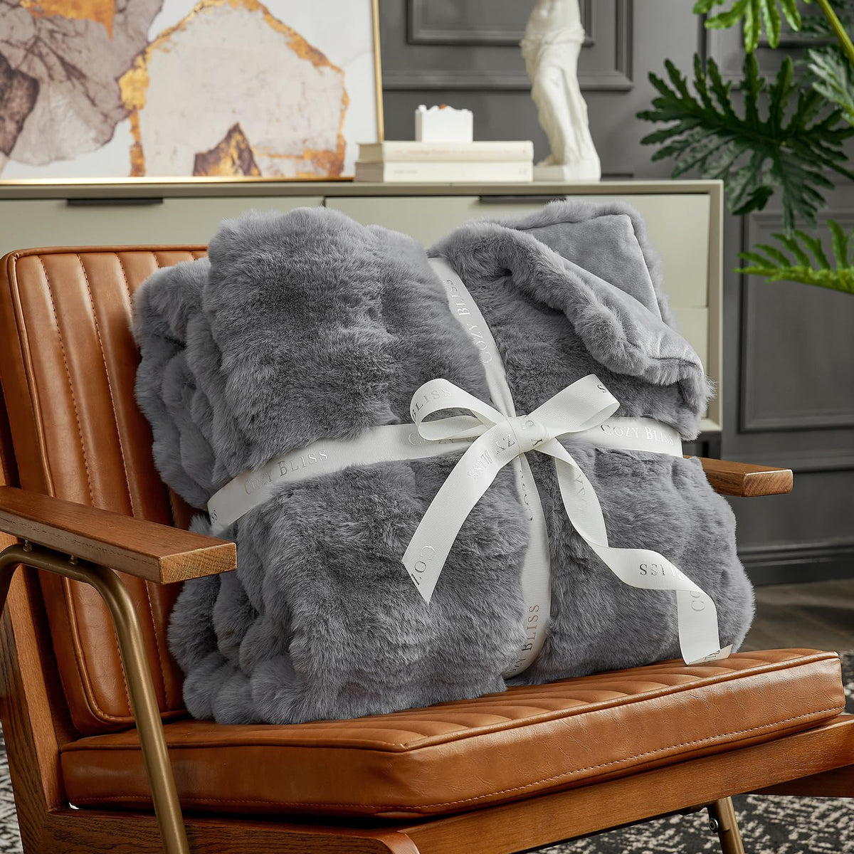 Cozy Bliss micromink fleece inside for smooth warmth and easy care