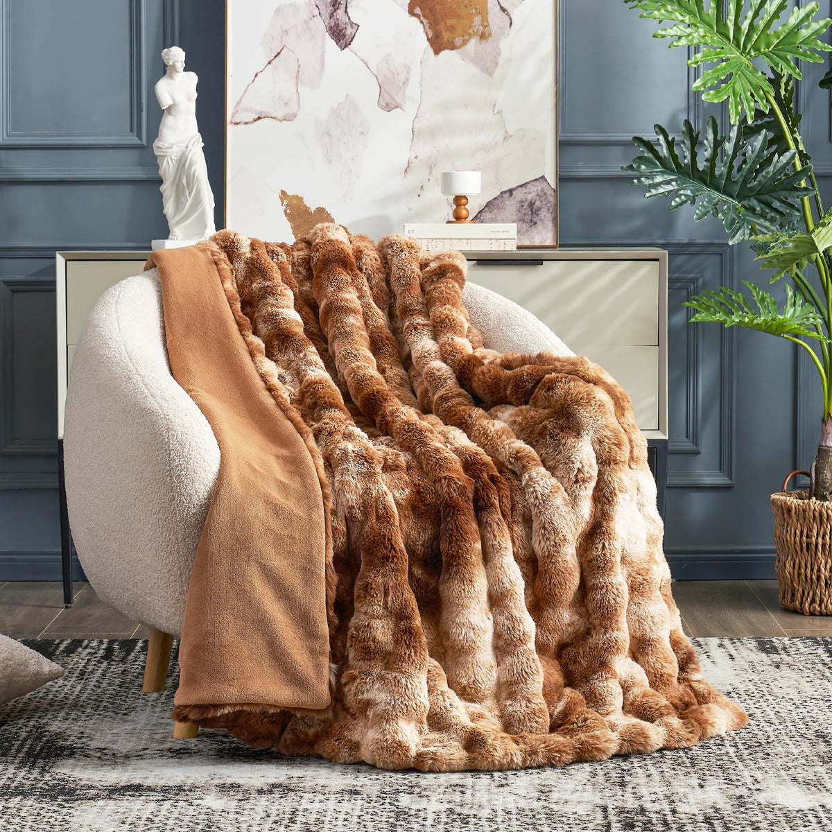 Cozy Bliss micromink interior detail emphasizes silky smooth warmth and durability.