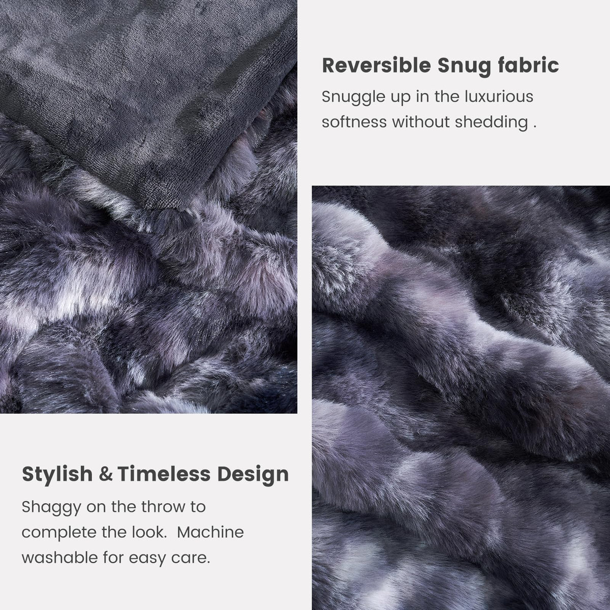 Cozy Bliss silky micromink inside for smooth, cozy layering
