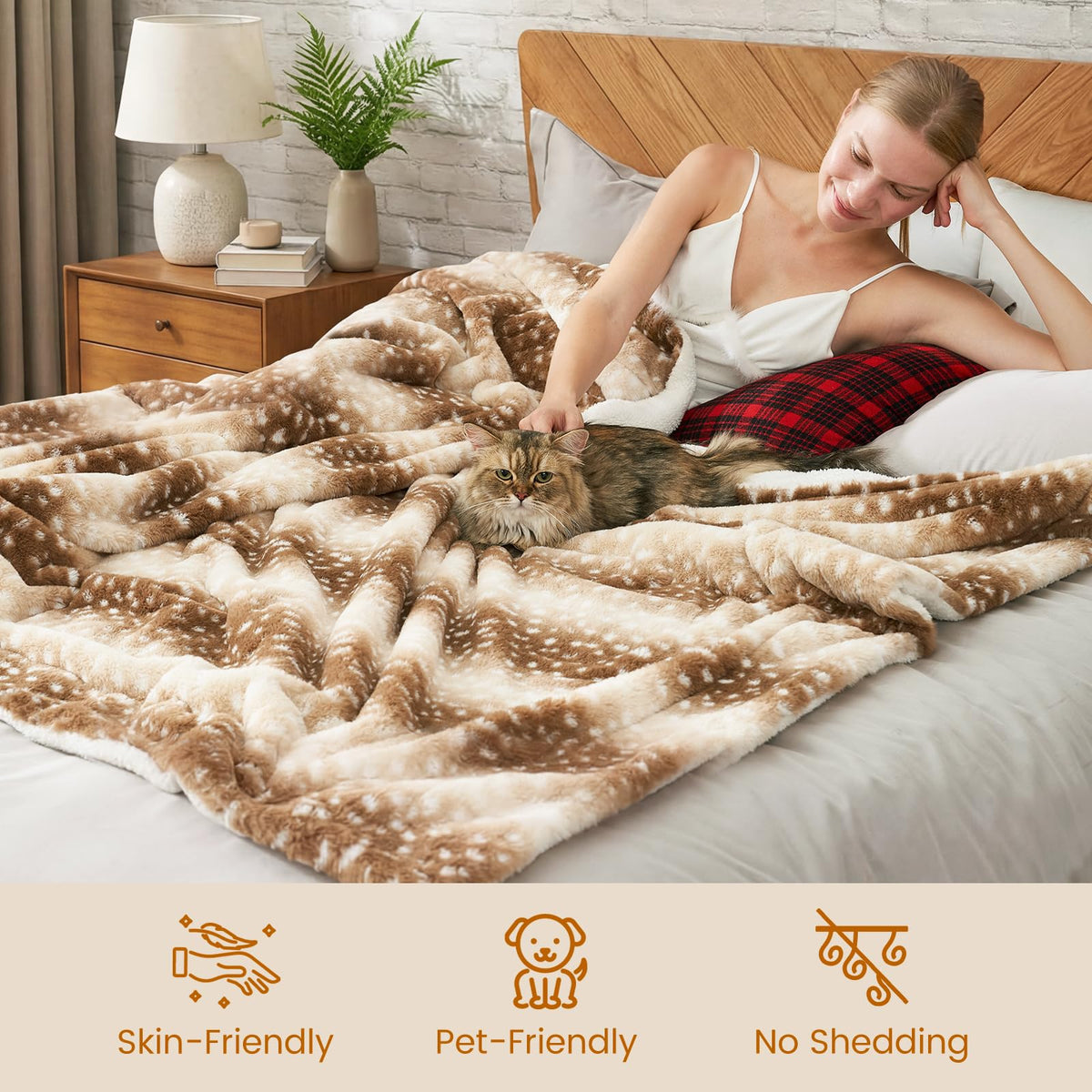 Cozy Bliss soft faux fur throw highlighting luxurious texture and comfort