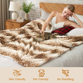 Cozy Bliss soft faux fur throw highlighting luxurious texture and comfort