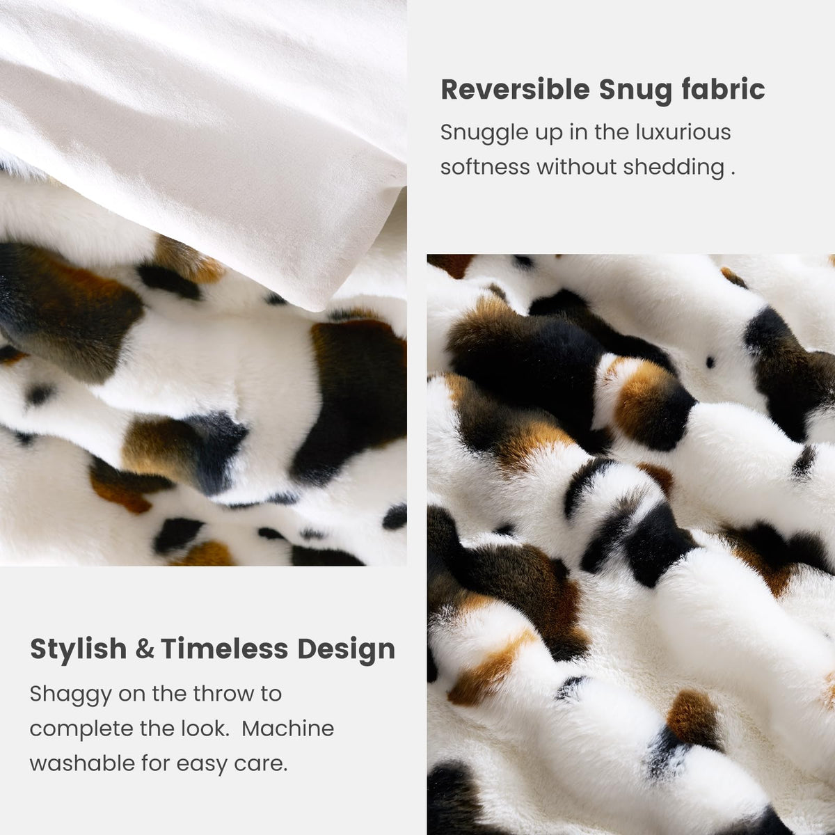 Cozy Bliss easy-care machine washing keeps colors vibrant.
