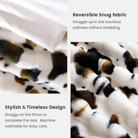Cozy Bliss easy-care machine washing keeps colors vibrant.