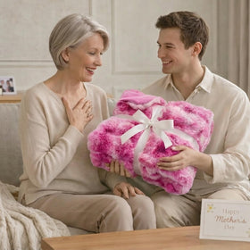 Cozy Bliss tie-dye pink adds vibrant color to any room