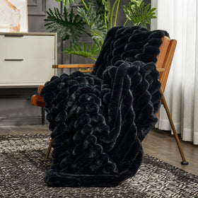 Cozy Bliss woven striped pattern complements modern decor.