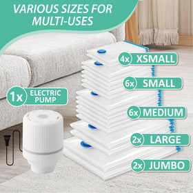 Cozy Essential bags demonstrating fast compression for rapid space gain.