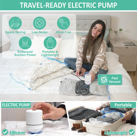 Cozy Essential space-saving bags used inside a suitcase for organized travel.