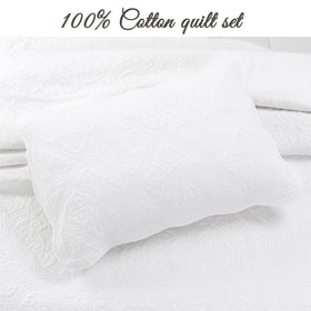 Cozy Line Blantyre white stitch detail adds quiet texture that's easy to coordinate with decor.