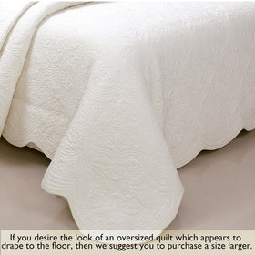 Cozy Line Home Fashions 3-piece set—includes quilt and two king shams for complete bed styling.