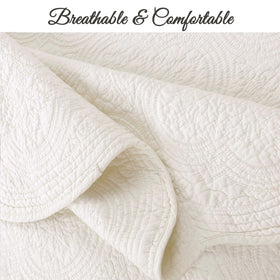 Cozy Line Home Fashions easy-care quilt—machine washable with durable stitching.