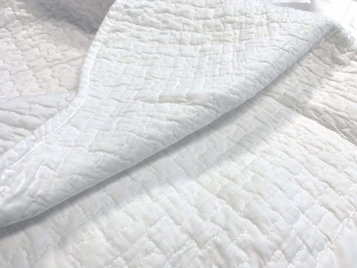Cozy Line bed skirt secures under the platform for a neat look.