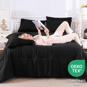 CozyLux queen flat sheet 90x102 offers ample coverage for a balanced bed.
