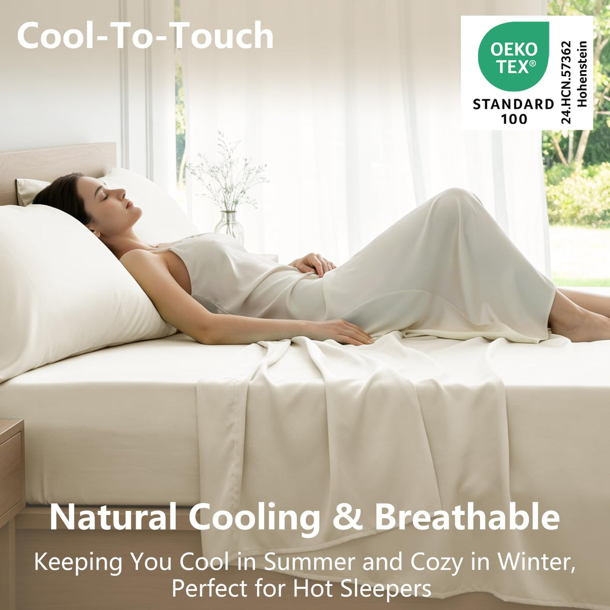 CozyLux king fitted sheet with 16-inch pocket and secure fit