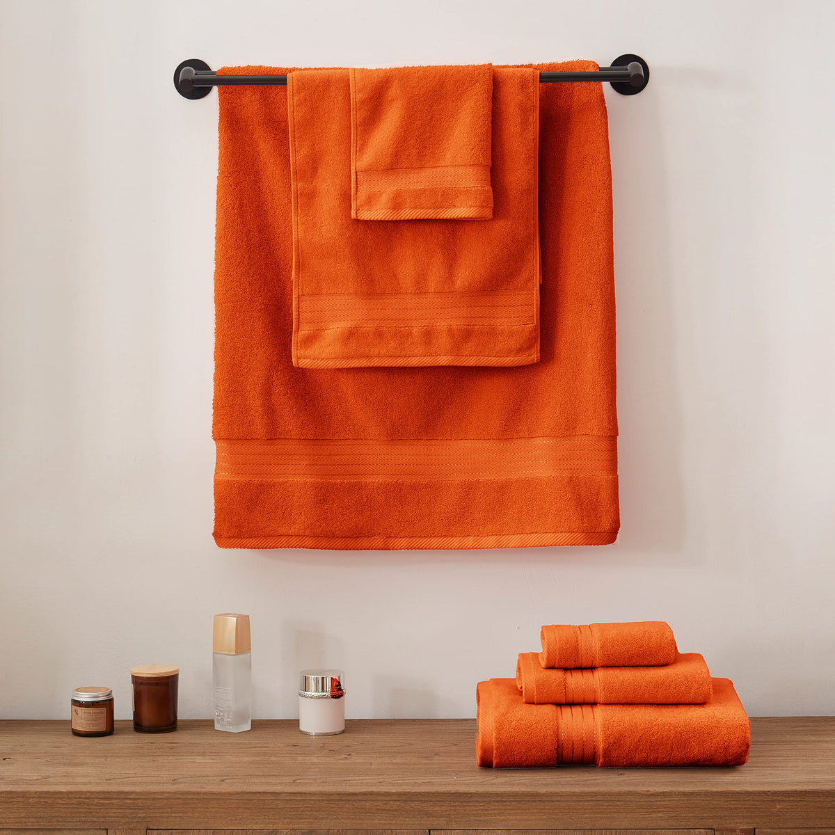 COZYART burnt orange care-instructions packaging image communicates easy maintenance