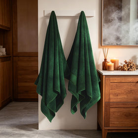 COZYART Formal Green hand towel 13x30 offering daily softness