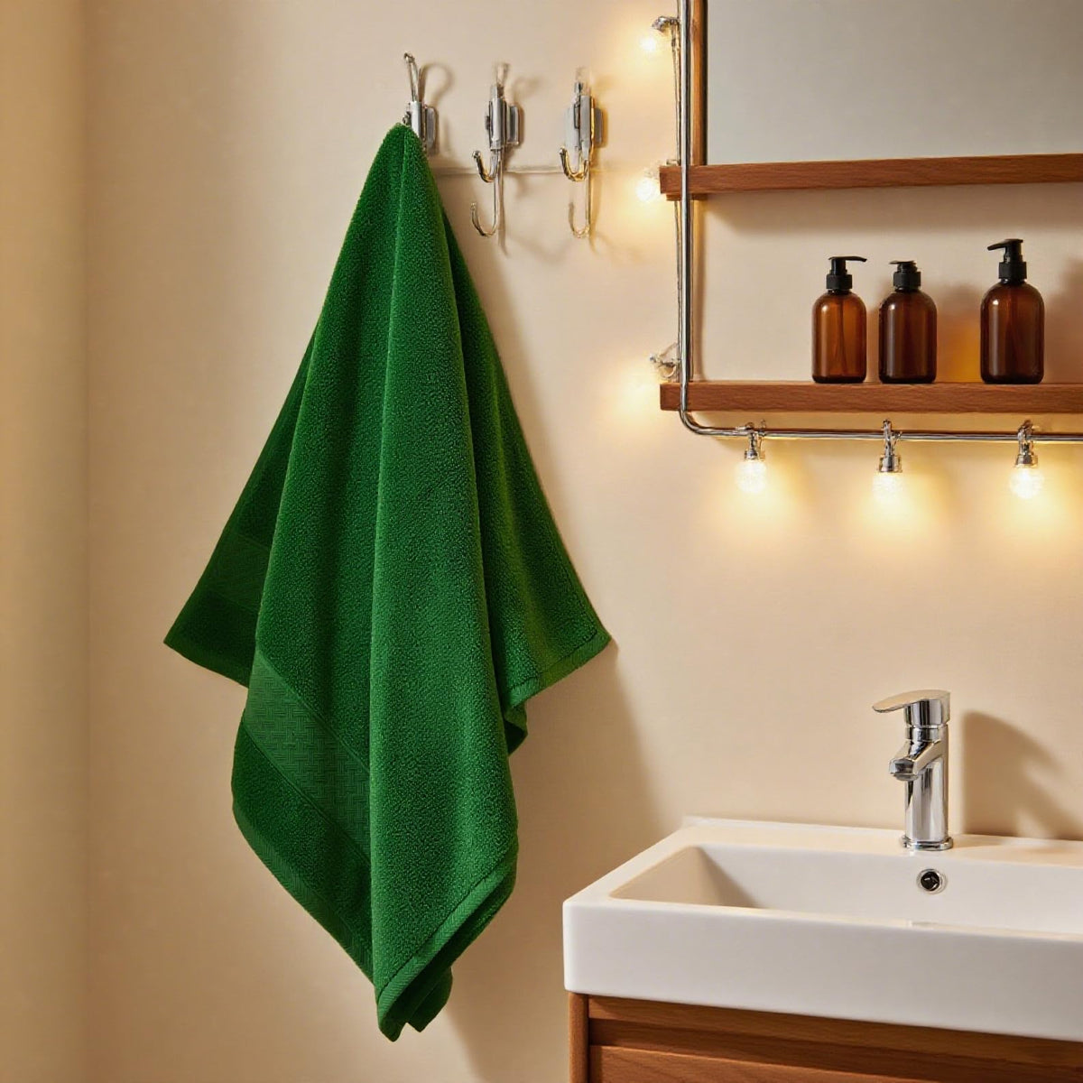 COZYART towel stitch detail highlights durable zigzag seam
