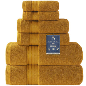 COZYART Gold Bath Towels 27x54 display luxurious softness and rapid absorption for daily baths.