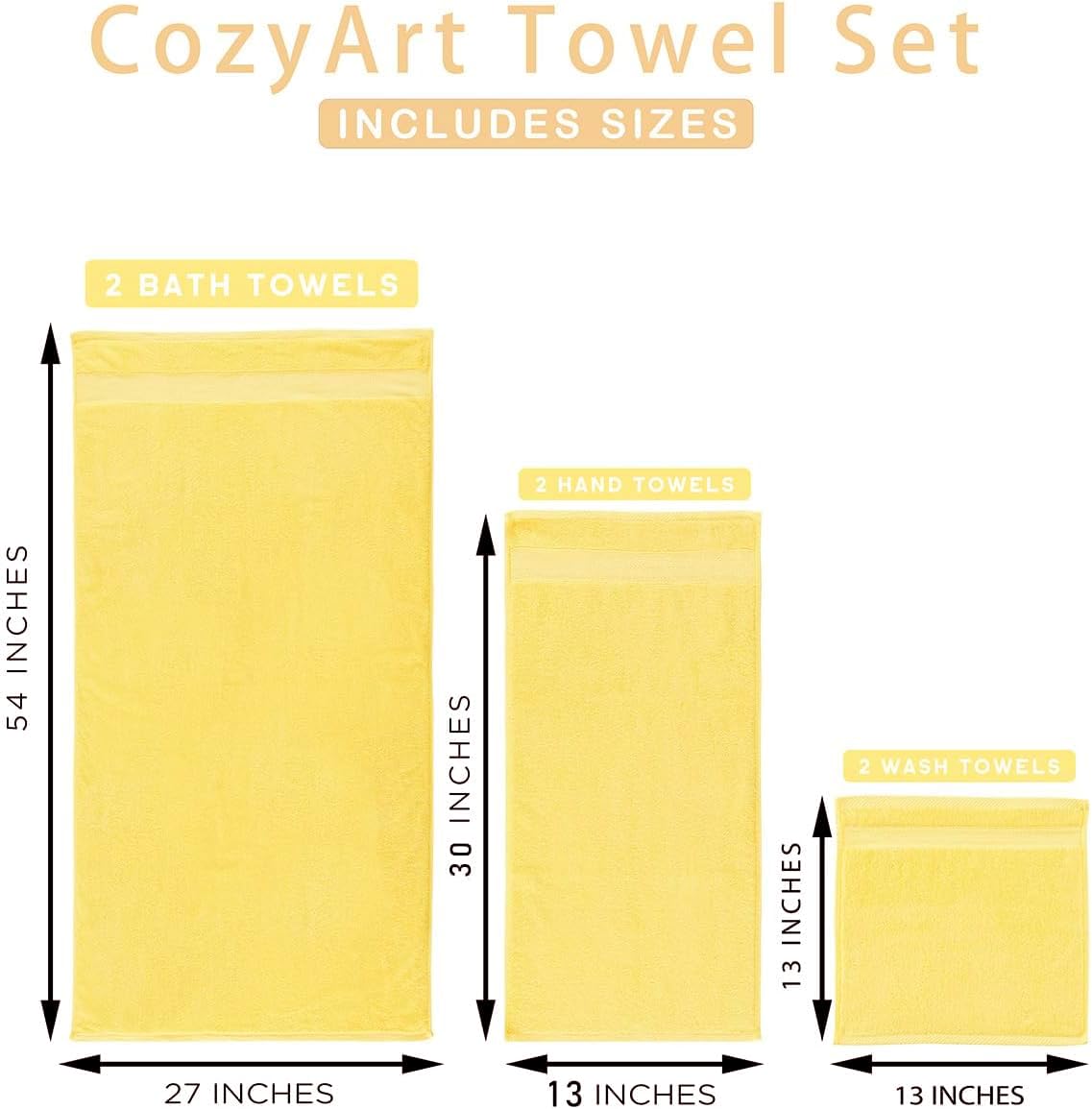 COZYART bath towels in guest bathroom add luxury