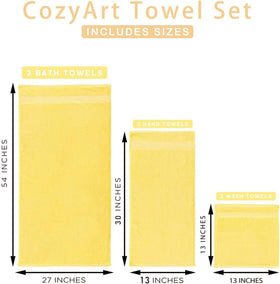 COZYART bath towels in guest bathroom add luxury