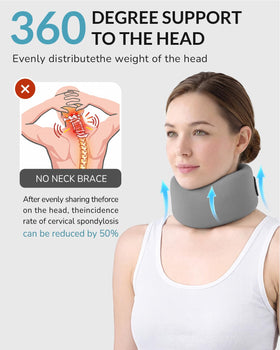 Cozyfun neck brace lightweight breathable material focus keeps neck cool.