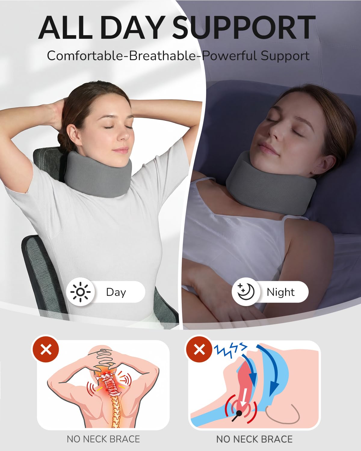 Cozyfun neck brace portable storage bag focus eases travel storage.