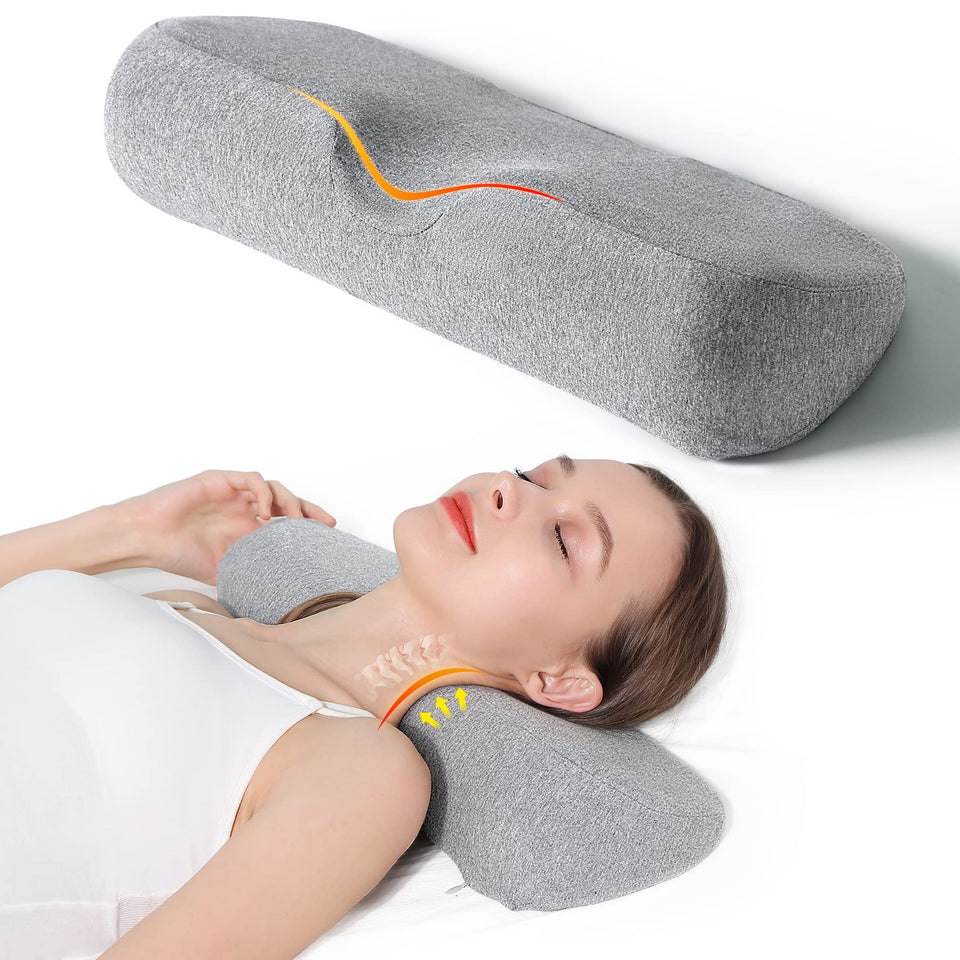 Cozyhealth cervical neck pillow 2-in-1 design provides targeted neck support for all sleepers