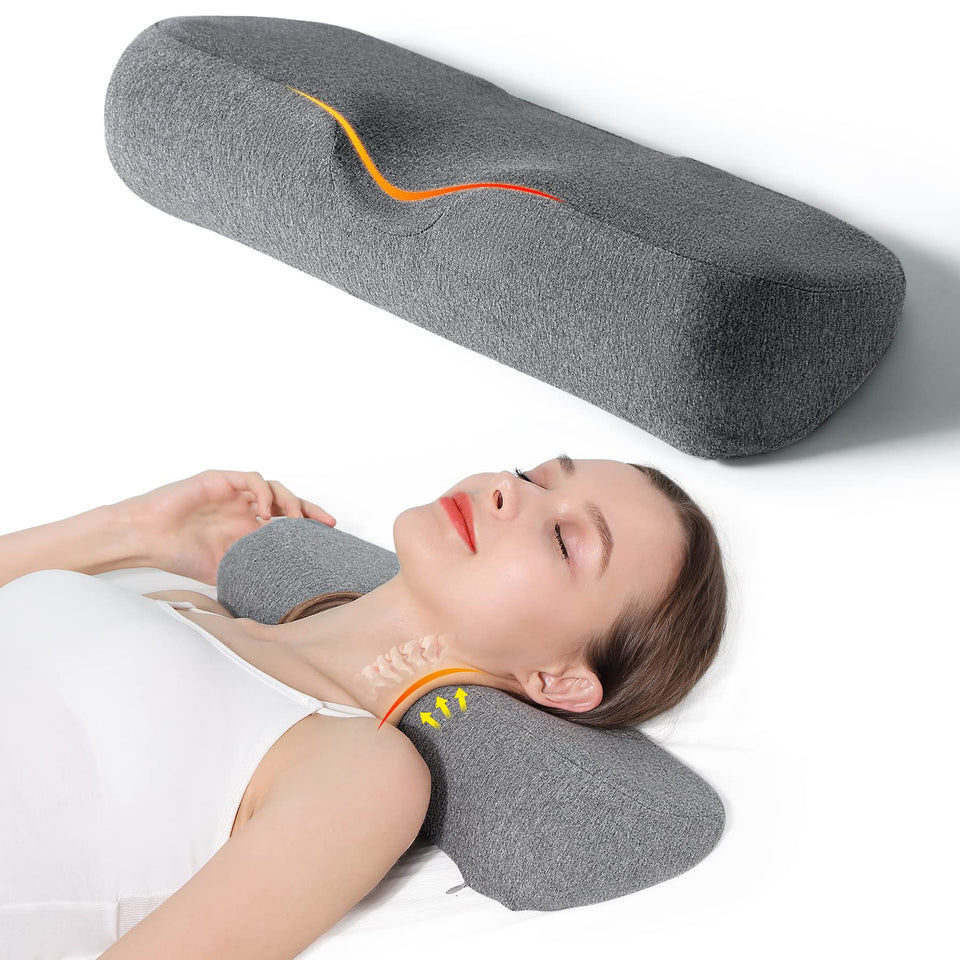 Cozyhealth cervical neck pillow outer view highlights contoured support