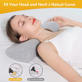Cozyhealth concave neck pillow shape supports alignment and relaxed shoulders