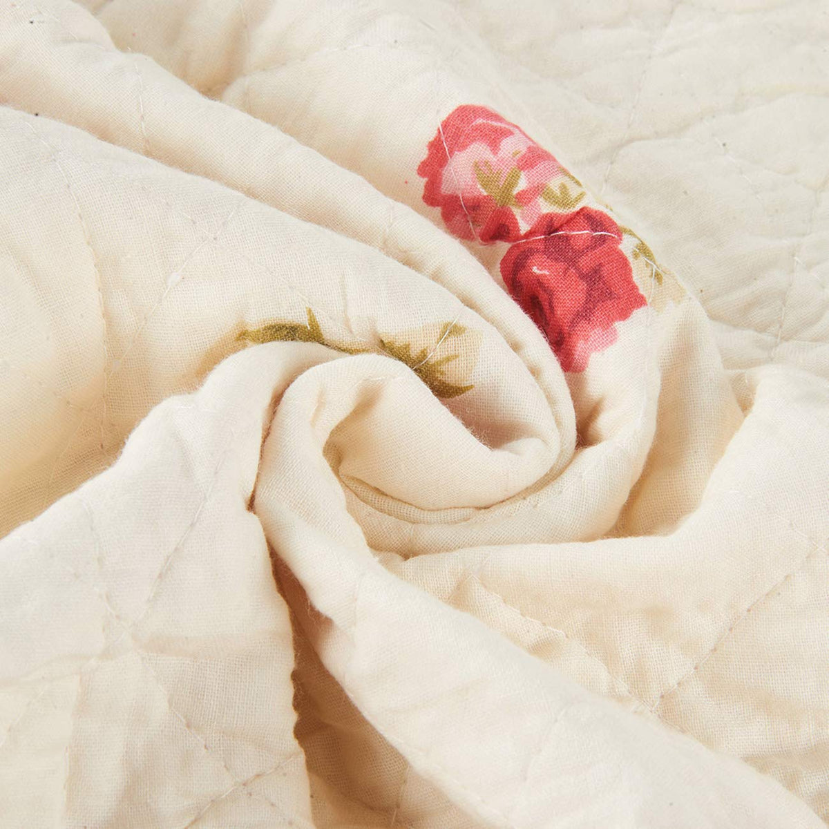 Cozyholy full-queen quilt on bed adds texture and cozy coverage.