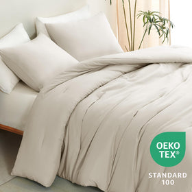 CozyLux 3-piece bedding flatlay ready for quick styling and setup