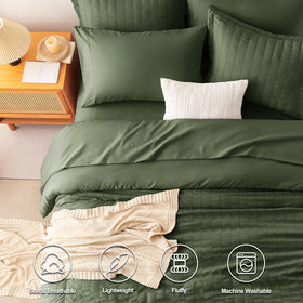 CozyLux 7-piece bed-in-a-bag shown in a neat package for easy setup.