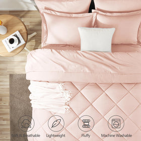 CozyLux bed in a bag king set for easy setup and complete bedding