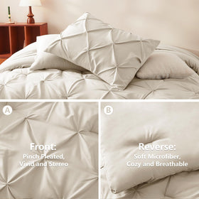 CozyLux bed-in-a-bag packaging with all seven pieces neatly displayed.
