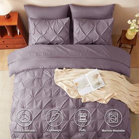 CozyLux bed-in-a-bag queen contents laid out for easy bedroom refresh.