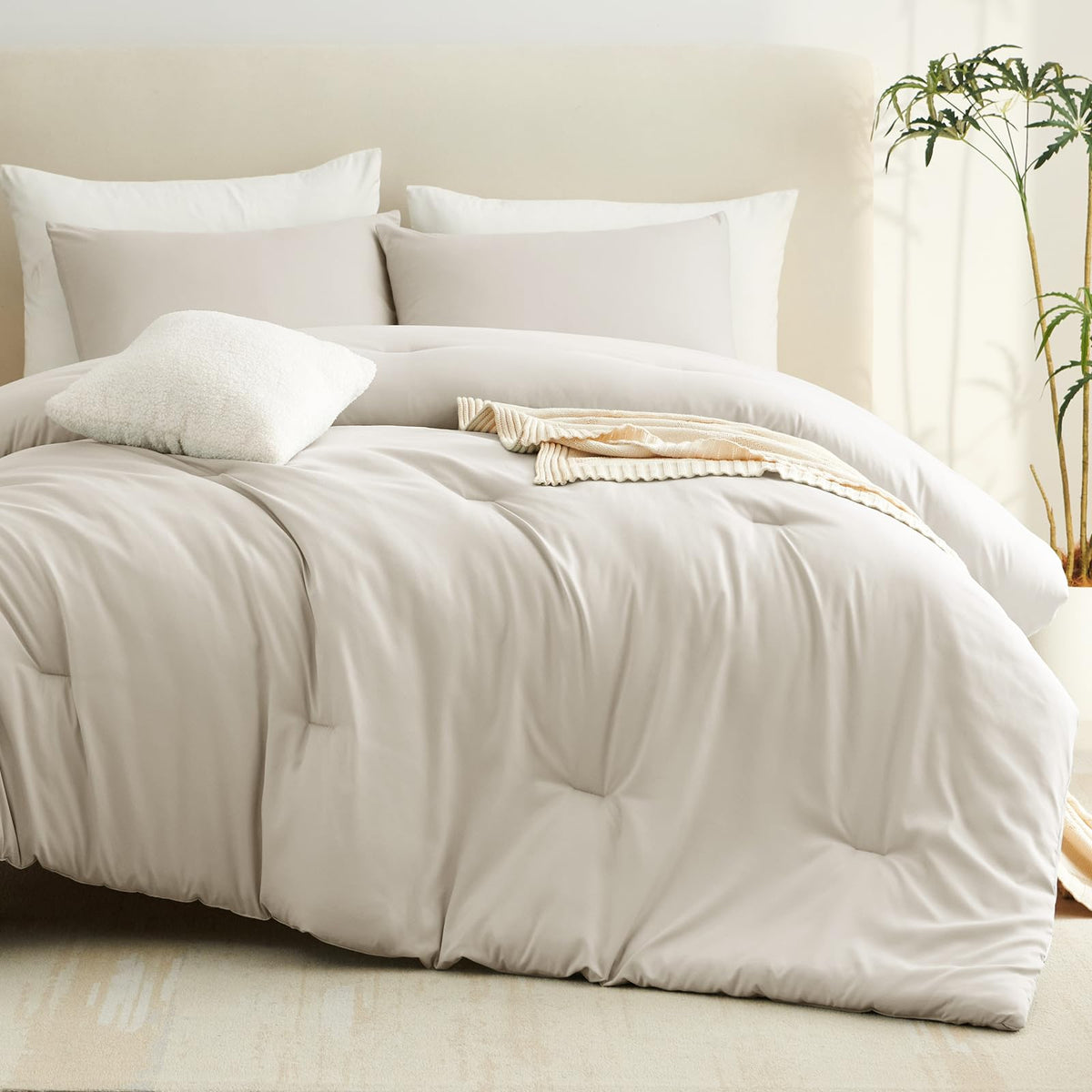 CozyLux bedroom ambience shot invites warm, restful nights.