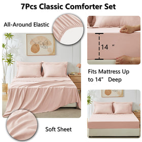 CozyLux box stitching on the comforter maintains shape and durability