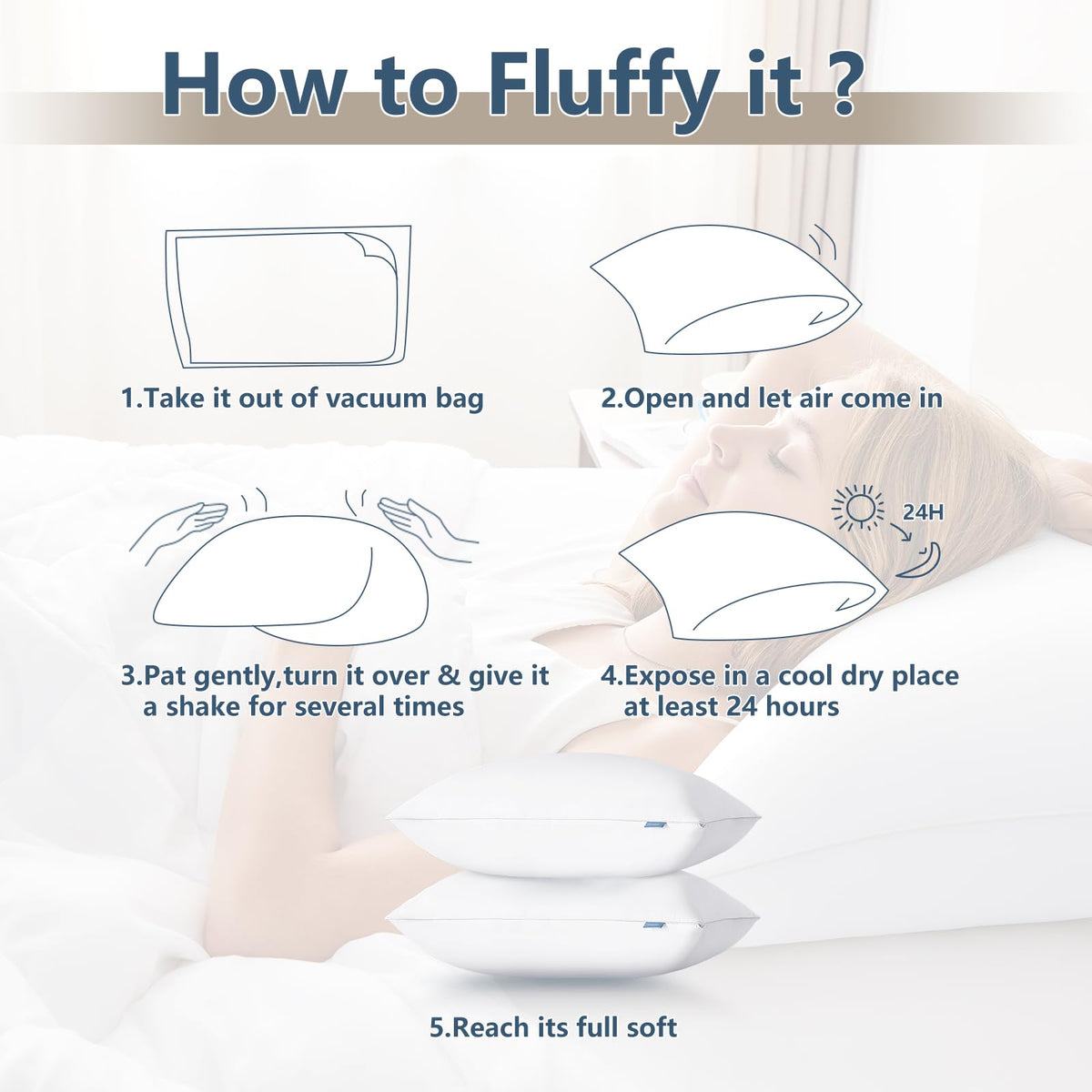 CozyLux breathable microfiber cover detail for cooler, skin-friendly sleep
