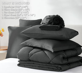 CozyLux comforter features box stitching that keeps filling evenly for a neat look.