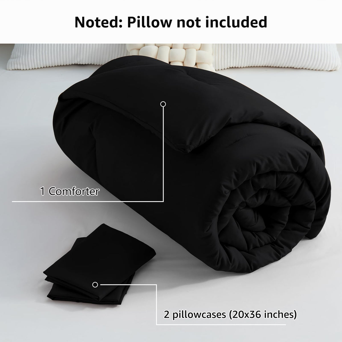 CozyLux comforter unboxing hints at easy care and puffing after wash.