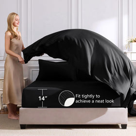 CozyLux flat sheet with breathable microfiber weave