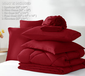 CozyLux bedding set comes vacuum-packed for easy storage and quick fluffing.