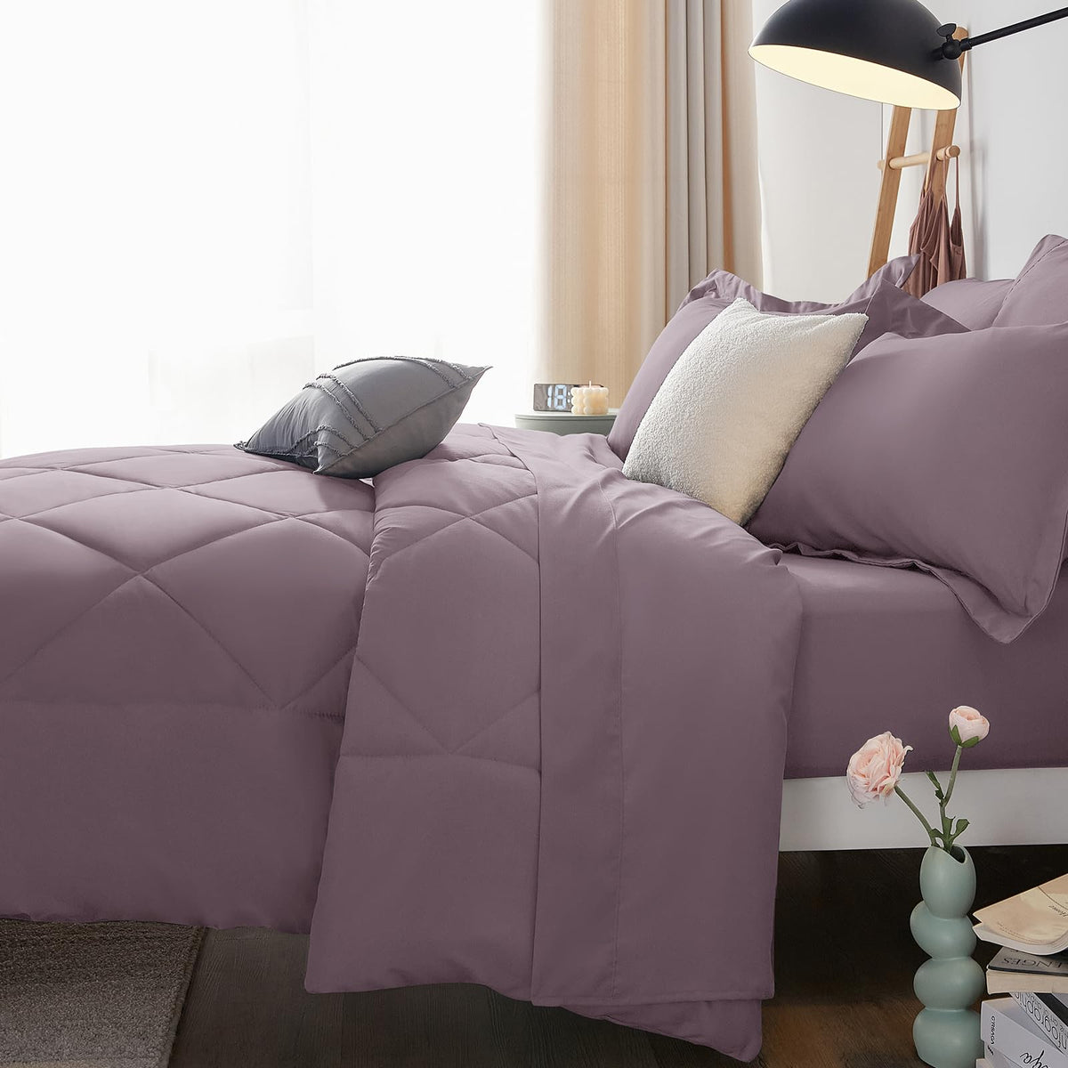 CozyLux care guide for washing and low-heat drying.