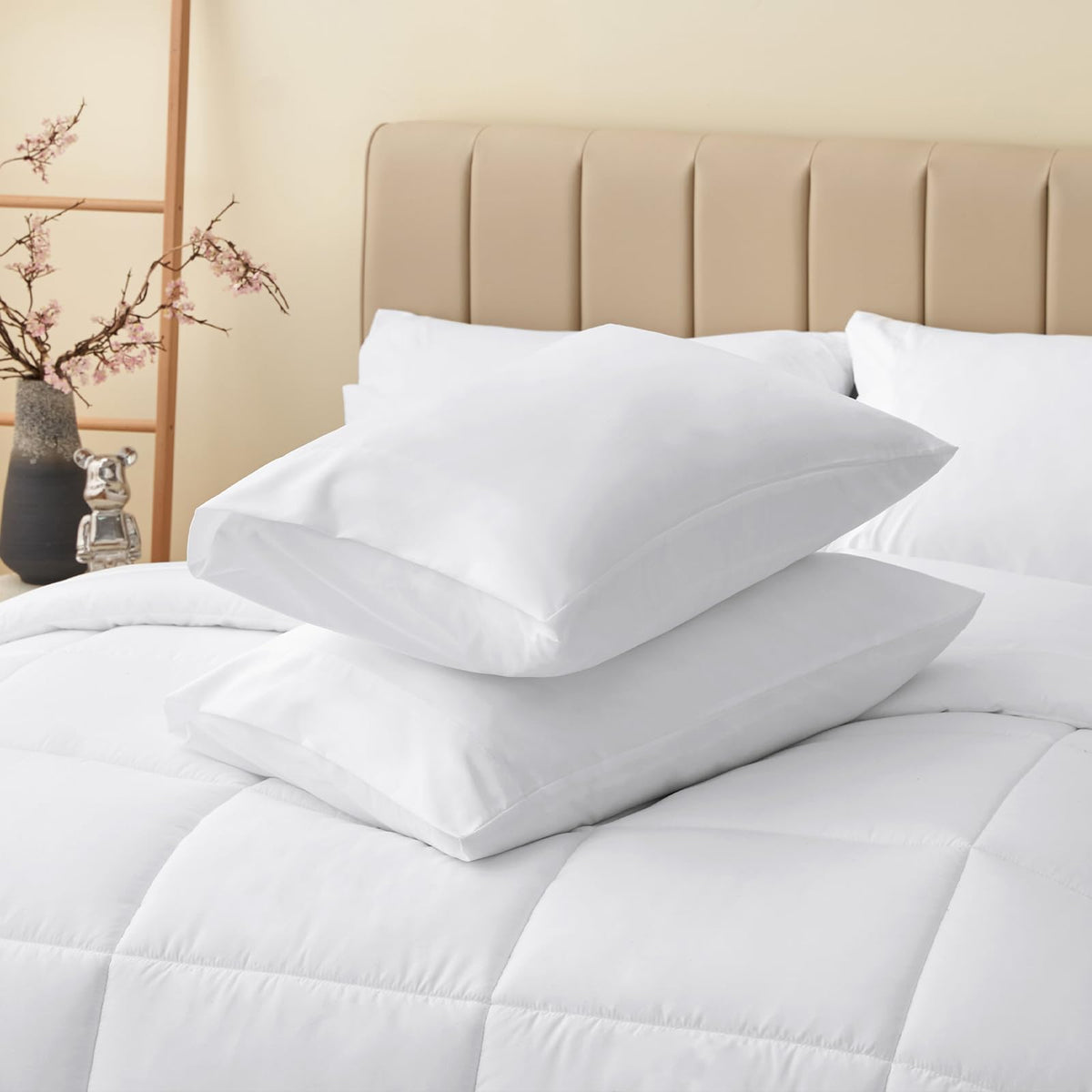 CozyLux care instructions show cold wash and tumble-dry guidance.