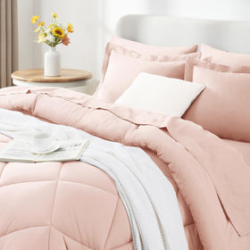 CozyLux comforter close up shows plush microfiber and breathable warmth