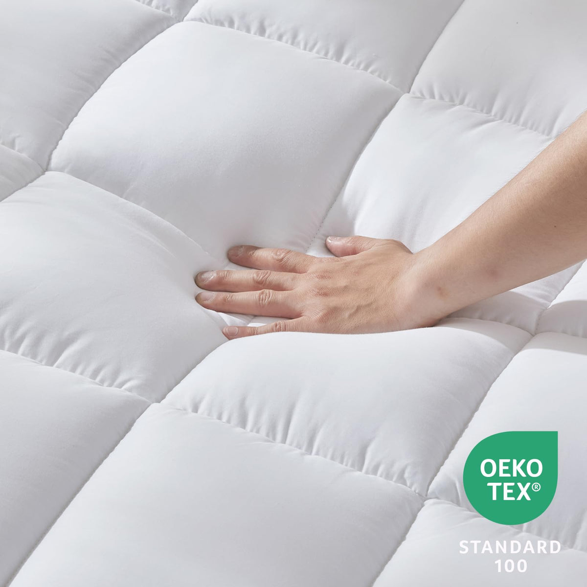 CozyLux deep-pocket design up to 21 inches securely fits mattress