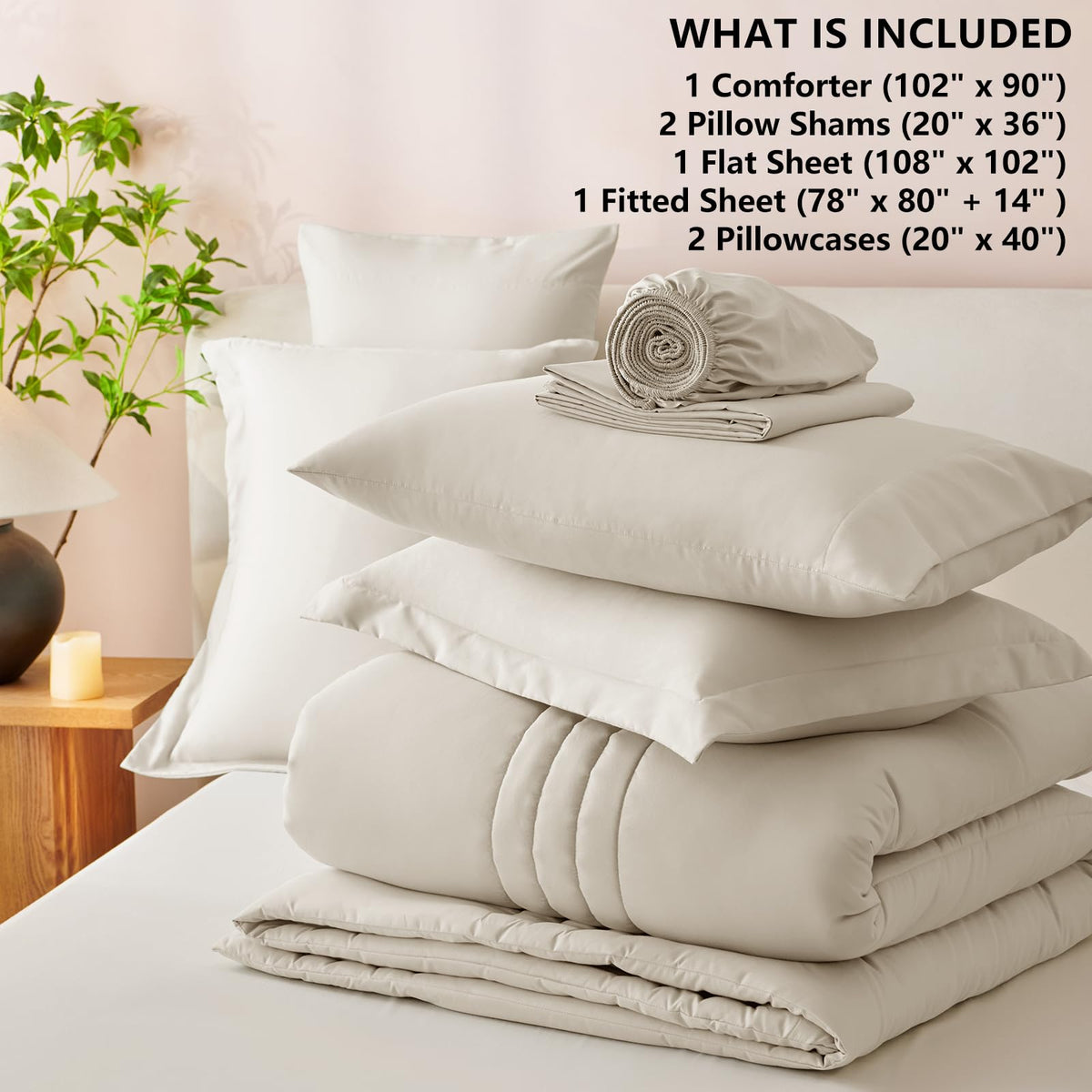 CozyLux down-alternative comforter offering plush, allergy-friendly warmth
