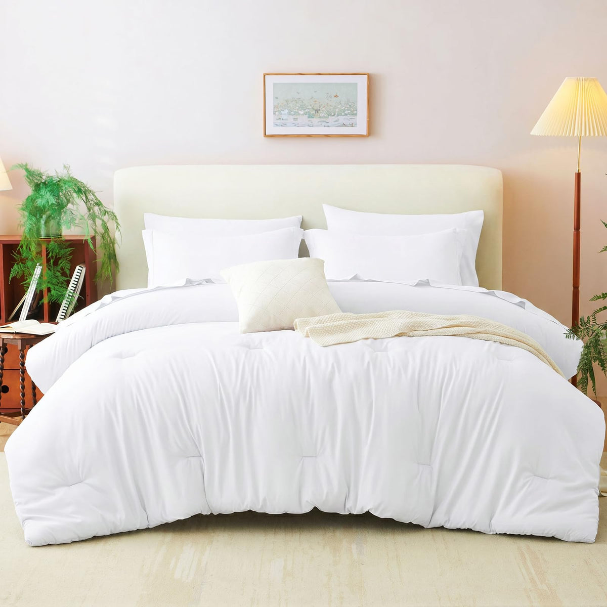CozyLux down-alternative comforter offers warm, lightweight warmth without bulk