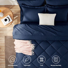CozyLux down-alternative comforter offers plush warmth without real down