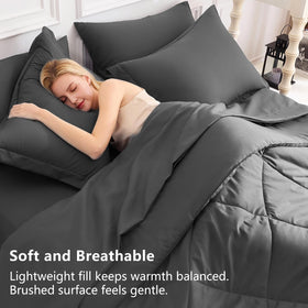 CozyLux down-alternative fill close-up for warm, sneeze-friendly comfort.